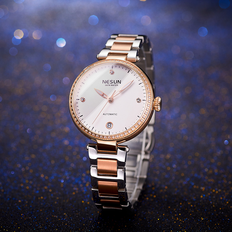 Luxury Watch Japan Brand - NESUN-relojes mecánicos automáticos MIYOTA de Japón