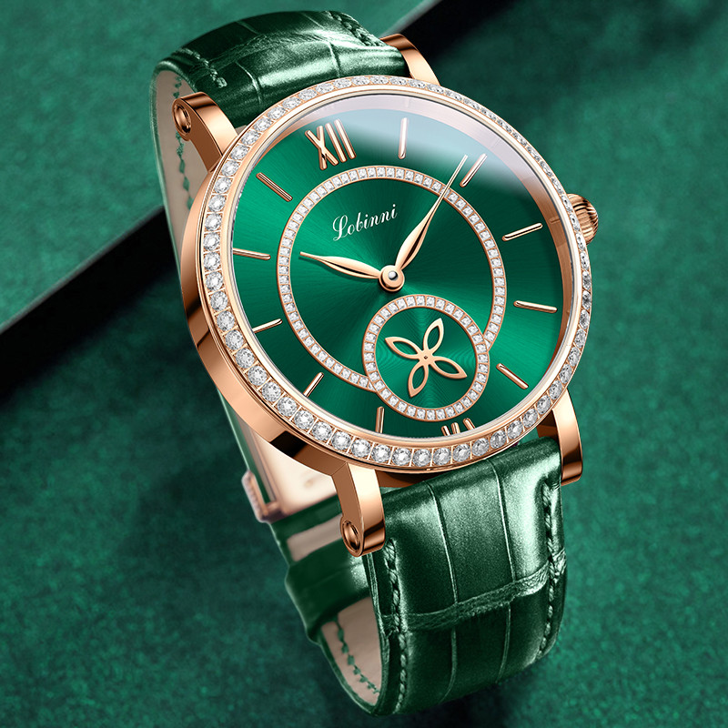 Luxury Watch Class - Reloj mecánico automático LOBINNI para mujer,