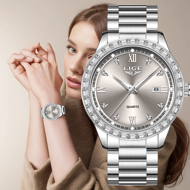 Luxury Watch Life - Reloj de Pulsera LIGE de Cuarzo