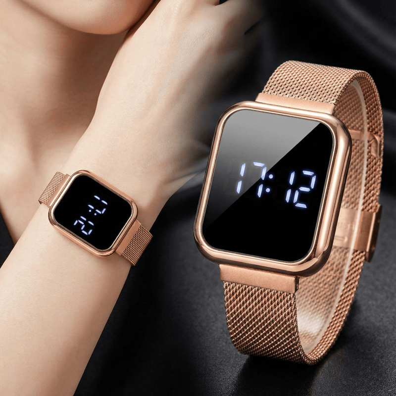 Luxury Watch Life - Relojes digitales rectangulares de moda para