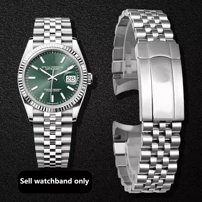 Luxury Watch Class - Pulsera de acero inoxidable sólido para