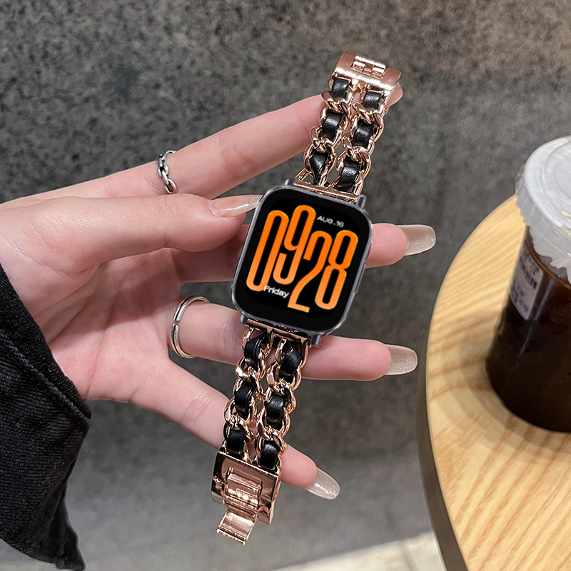 Correa de cuero de lujo + Meta - Luxury Watch Galaxy reseña y precio
