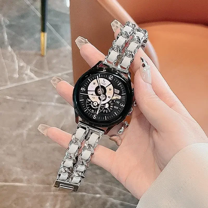 Correa de cuero de lujo + Meta - Luxury Watch Galaxy reseña y precio